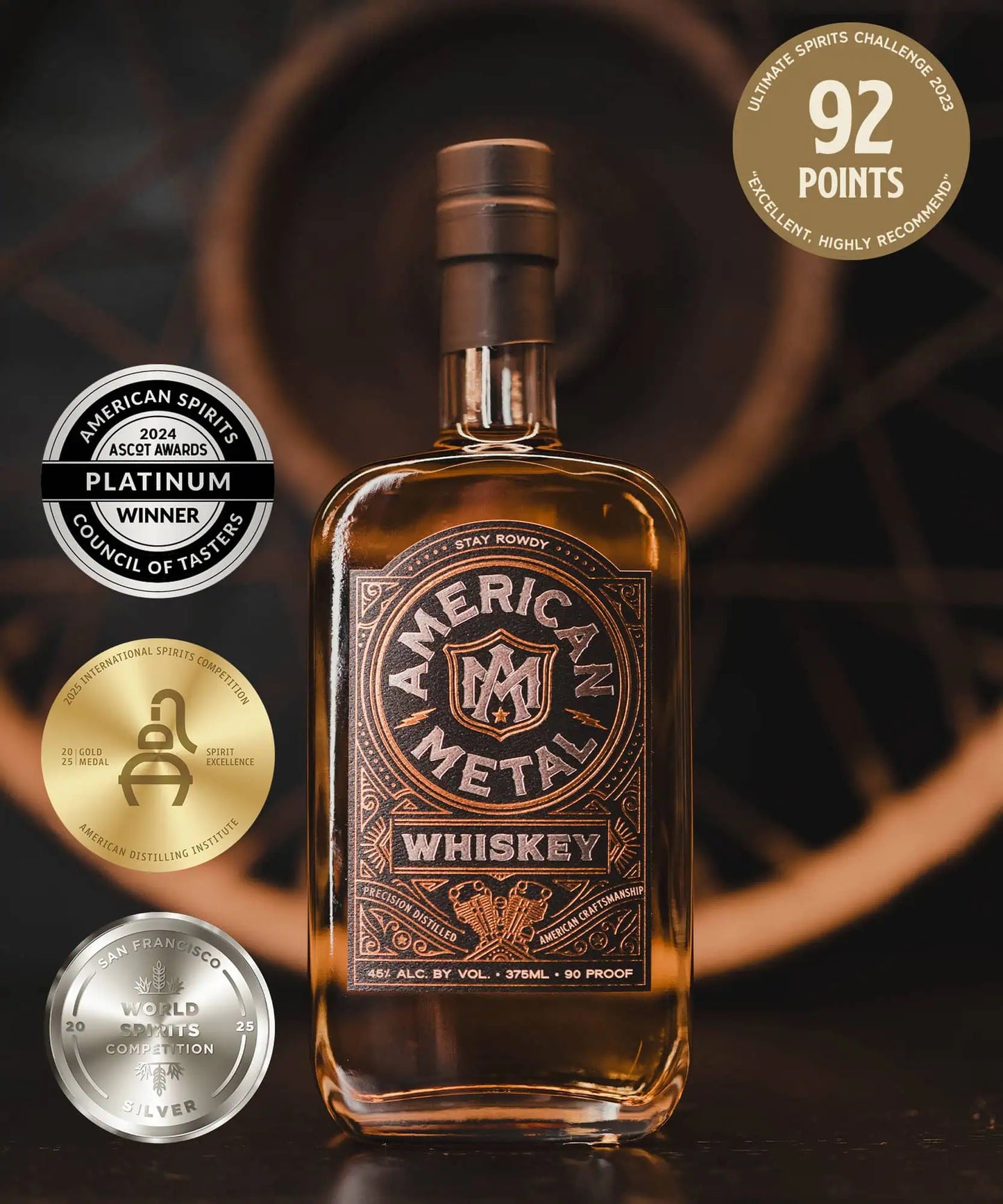 
                  
                    American Metal Whiskey | 750 ML | 375 ML
                  
                