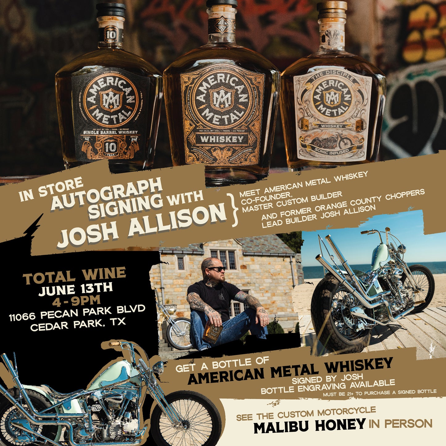 Josh Allison Bottle Signing