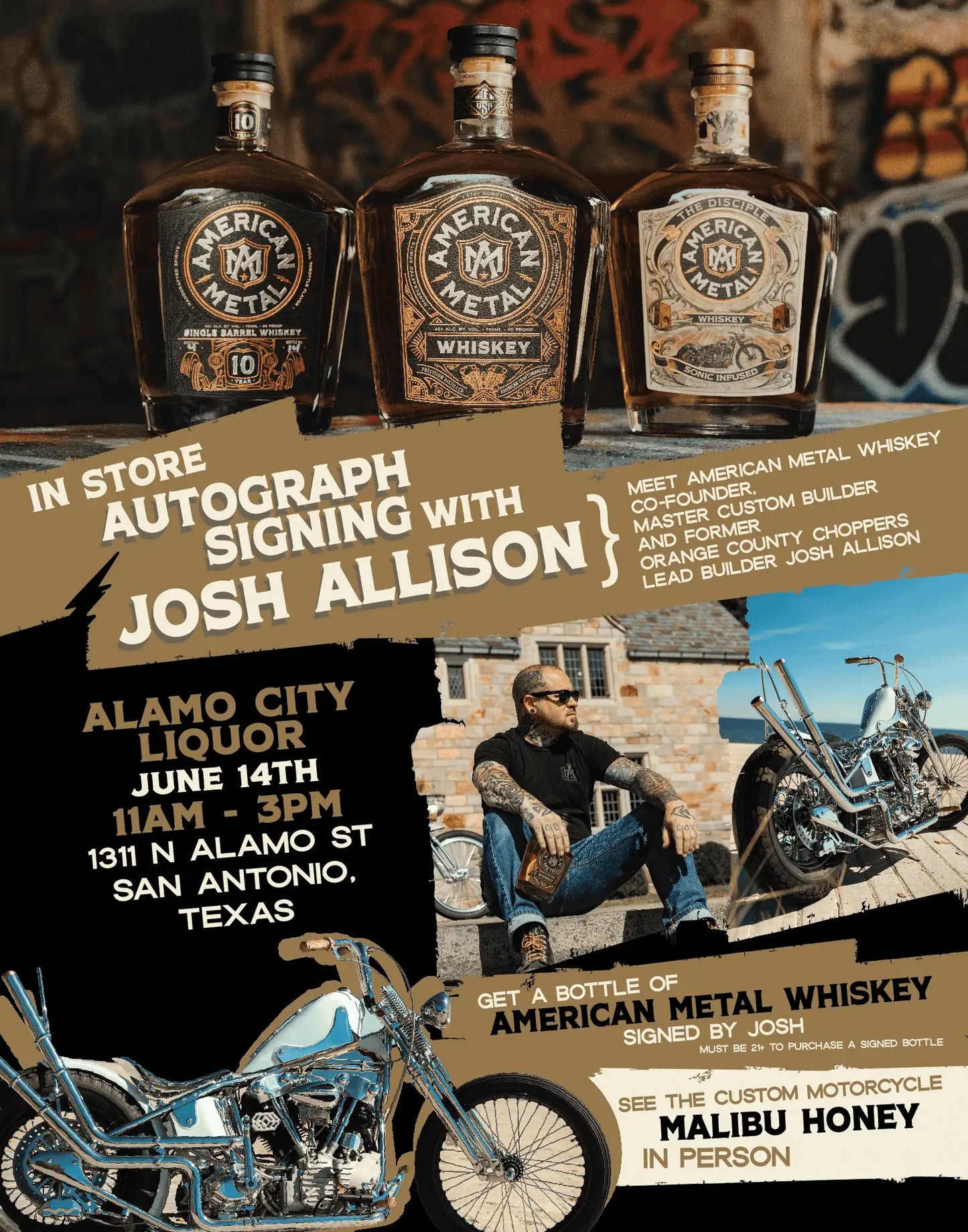 Josh Allison Bottle Signing